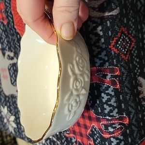 Lenox Rosebud candy bowl, euc